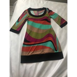 Tiana B. Retro Short Dress